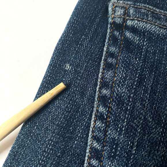 Citizens of Humanity Blue Rocket Skinny Studded Jeans Womens 27 Dark Split Hem - Picture 16 of 16